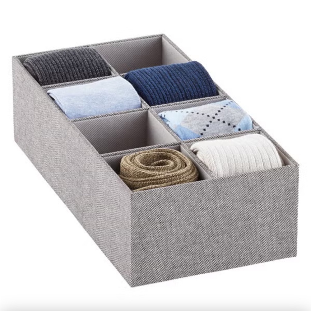 NWT Cambridge Drawer Organizer 8-Section in Grey (but looks brown)